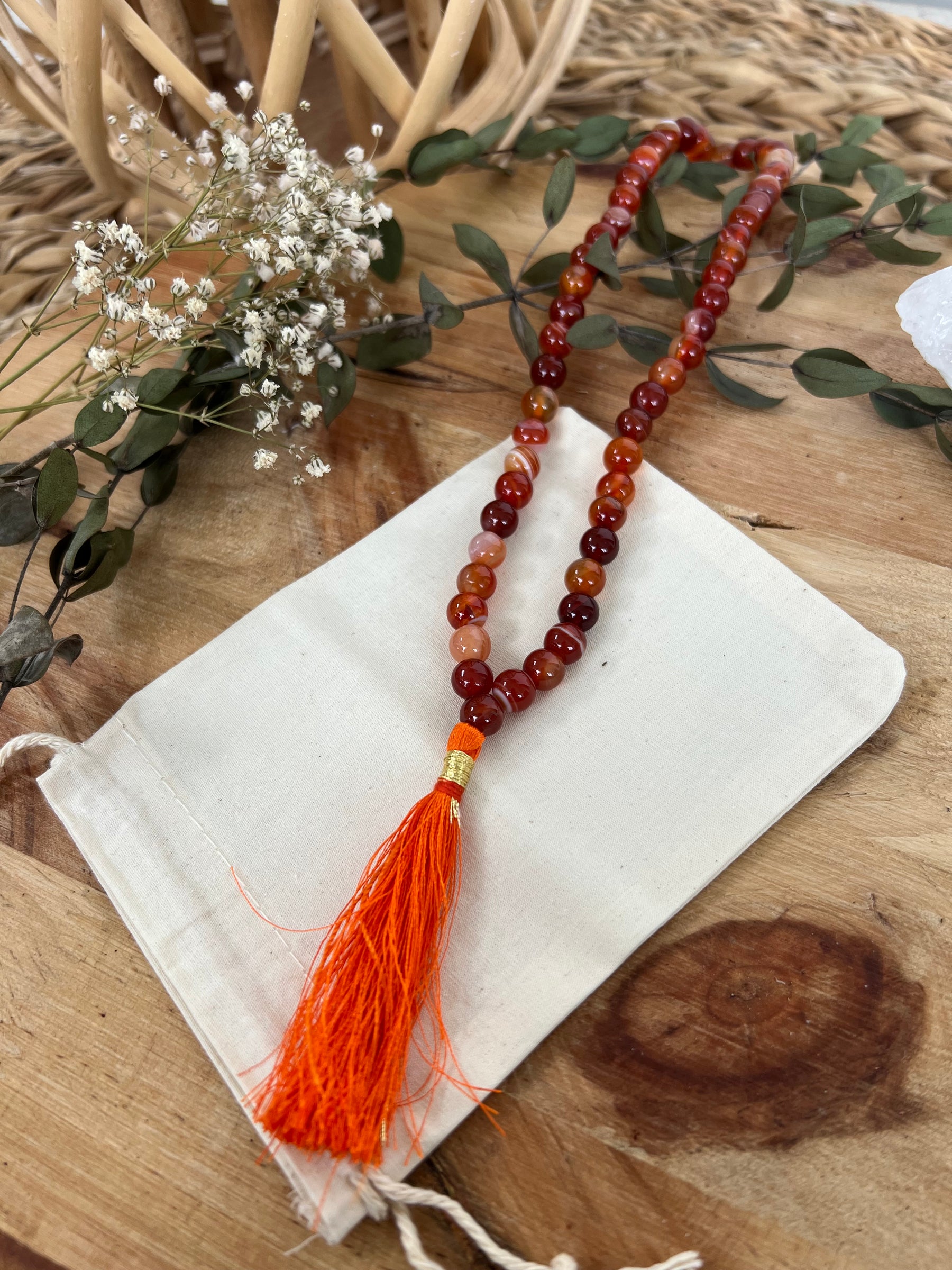 Flammenkraft⎜Mala aus Carneol